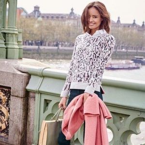 Boden Pink Cheetah sweater